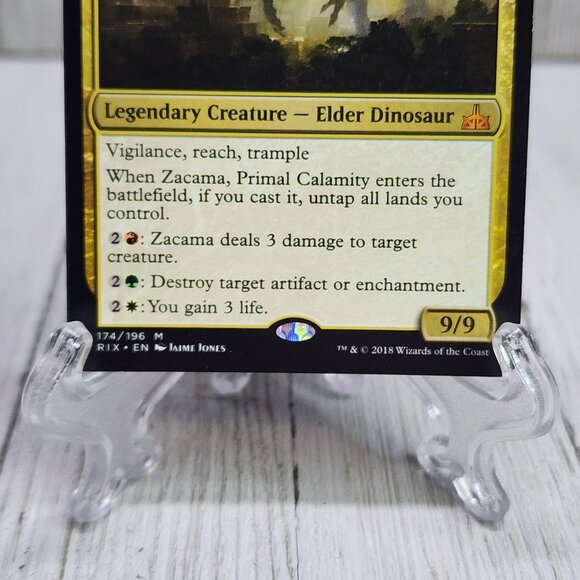 Zacama, Primal Calamity Elder Dinosaur MTG Magic 174/196 - Picture 3 of 4